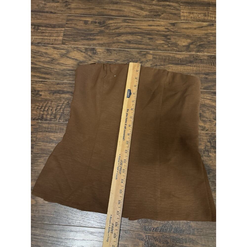 Woman’s New Emerson Land Strapless Chocolate Brown Top Size M - Picture 4 of 5
